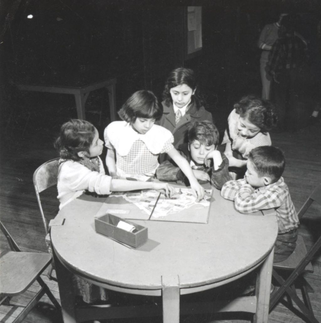 Miniature of Children playing board game