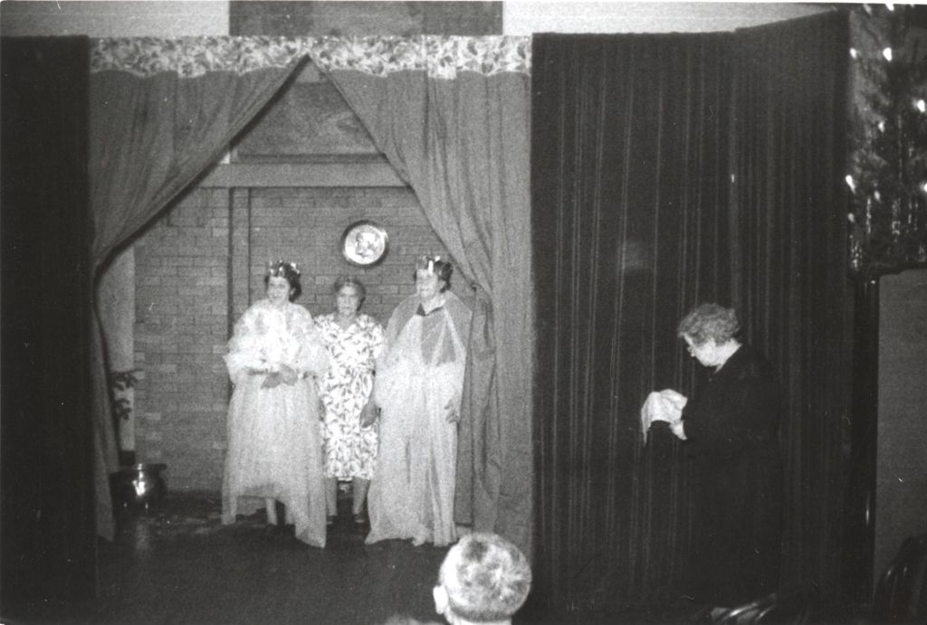 Miniature of Three women performing in Hull-House Christmas program