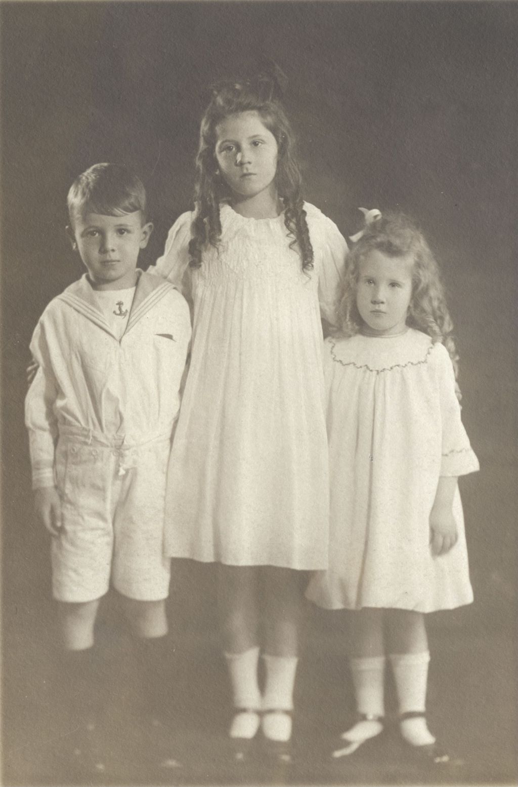 Miniature of Photographic portrait of three children