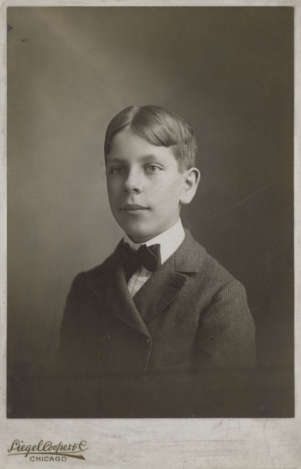 Photographic portrait of boy