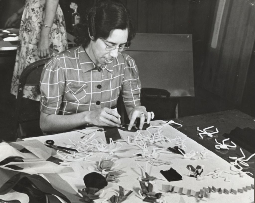 Woman participating in Arts and Crafts