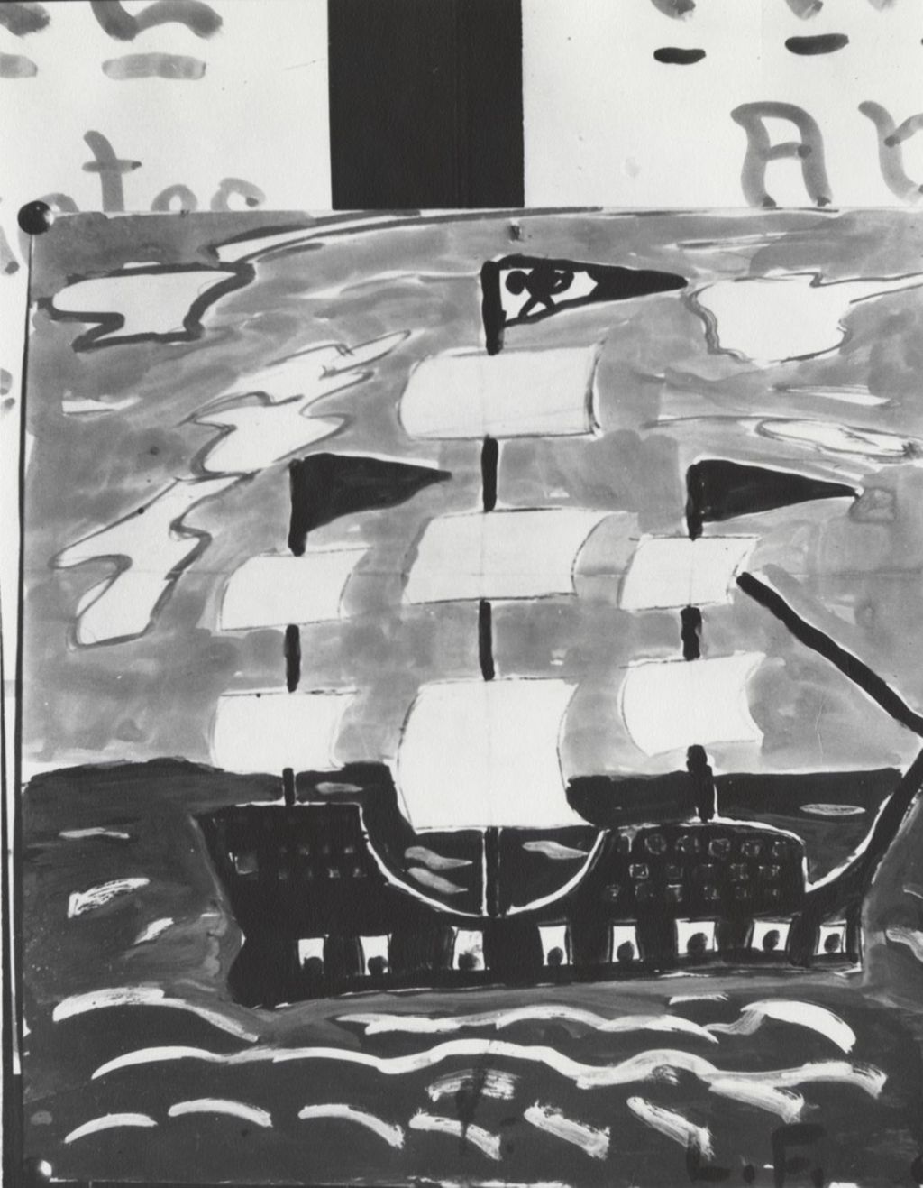 Miniature of Child's artwork "The Ship"