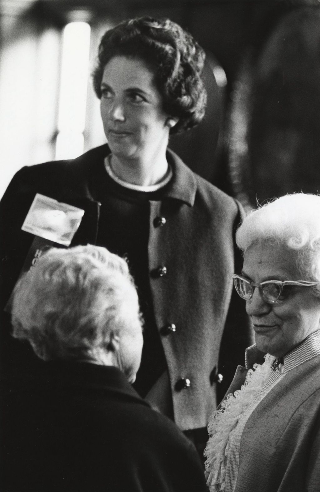 Miniature of Murial Smith, Florence Poole, and Frances Molinaro at Hull-House 80th Anniversary celebration