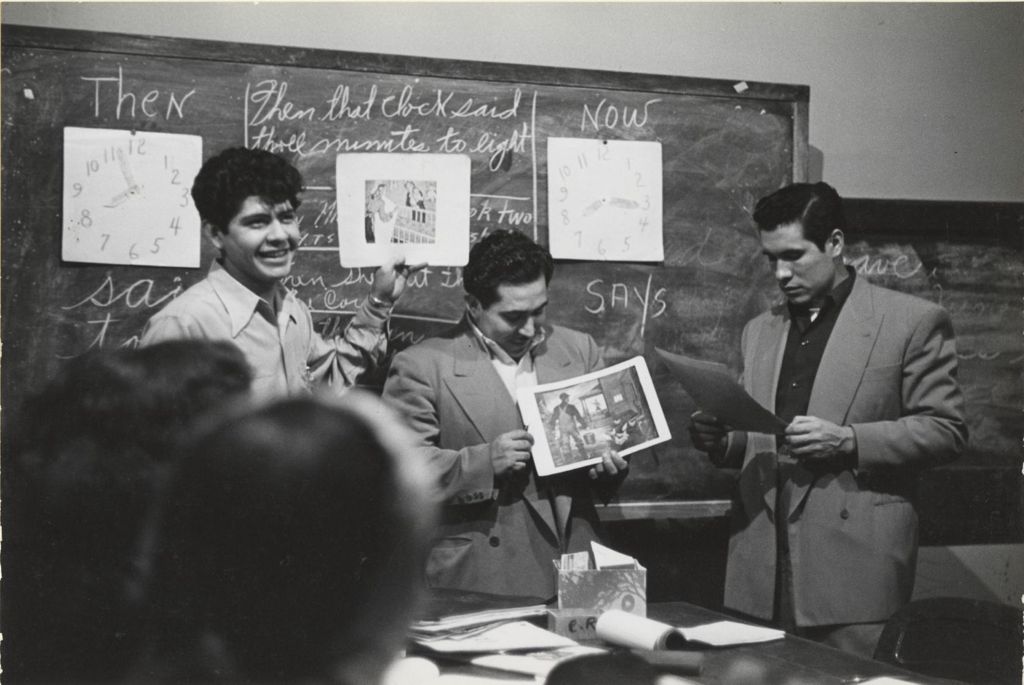 Miniature of Students at the blackboard during Adult Education class