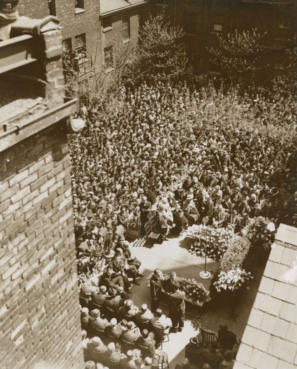 Miniature of Jane Addams - Funeral