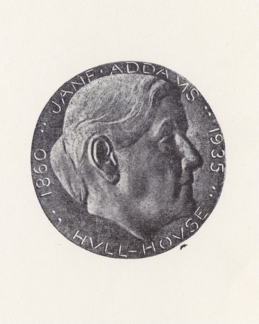 Miniature of Jane Addams medal