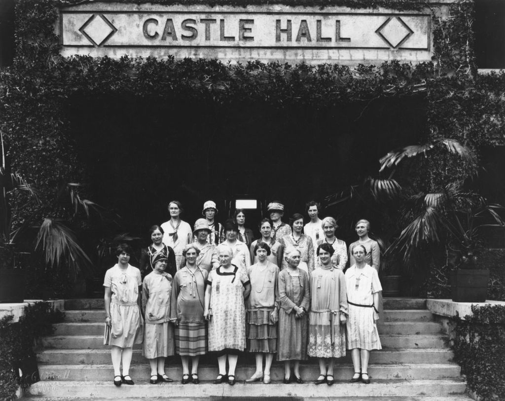 Group on Stairs of Castle Hall during Pan Pacific Conference