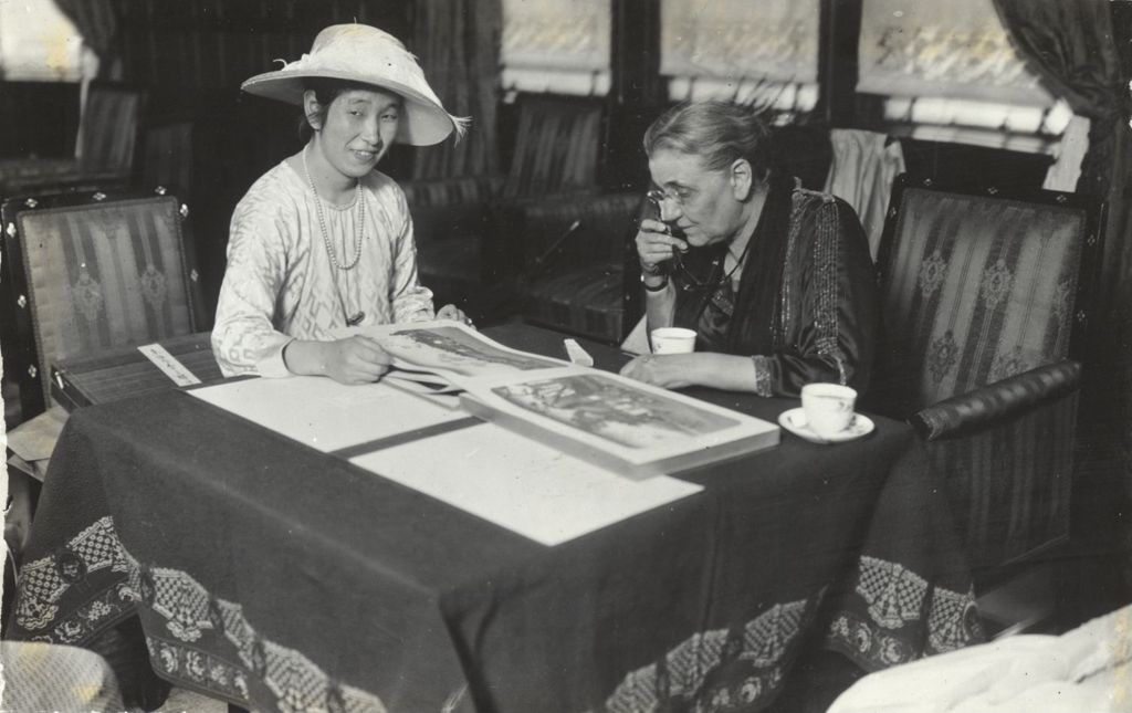 Miniature of Jane Addams in the Far East