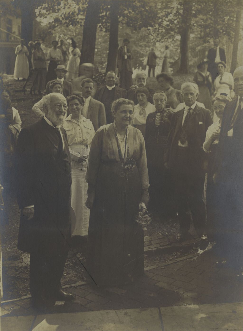 Jane Addams and Bishop John Vincent at Chautauqua