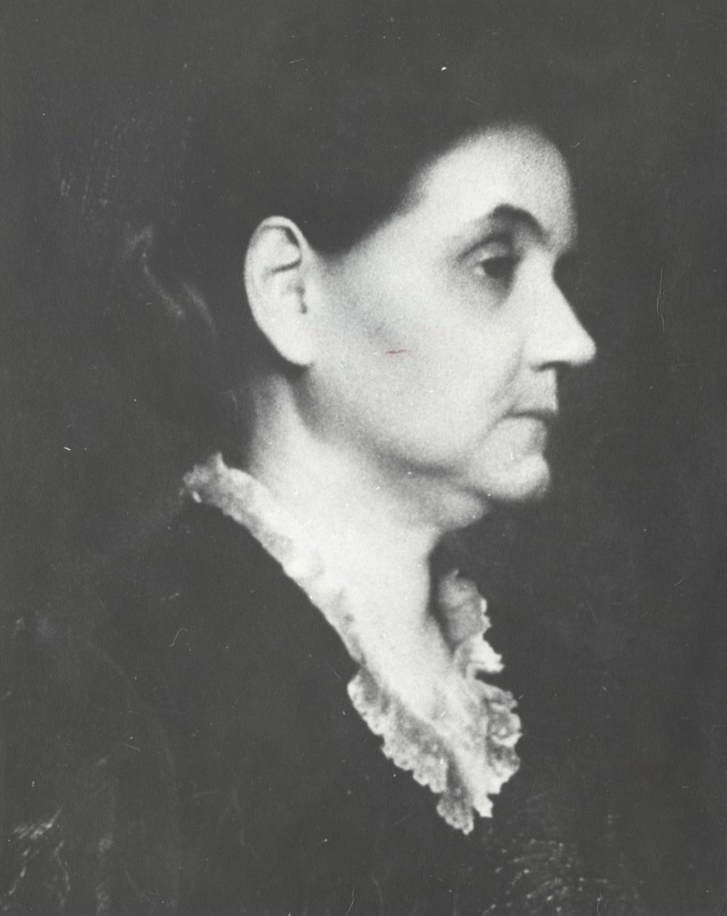 Photograph of an oil portrait of Jane Addams