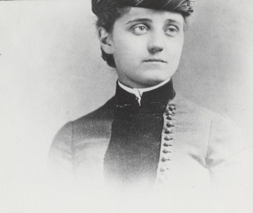 Copy of a photographic portrait of Jane Addams