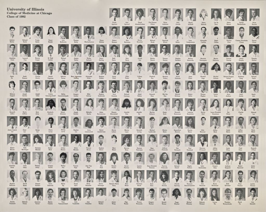 1992 graduating class, University of Illinois College of Medicine