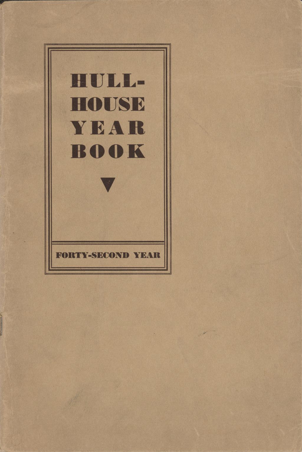 Hull-House Year Book, 1930-1931