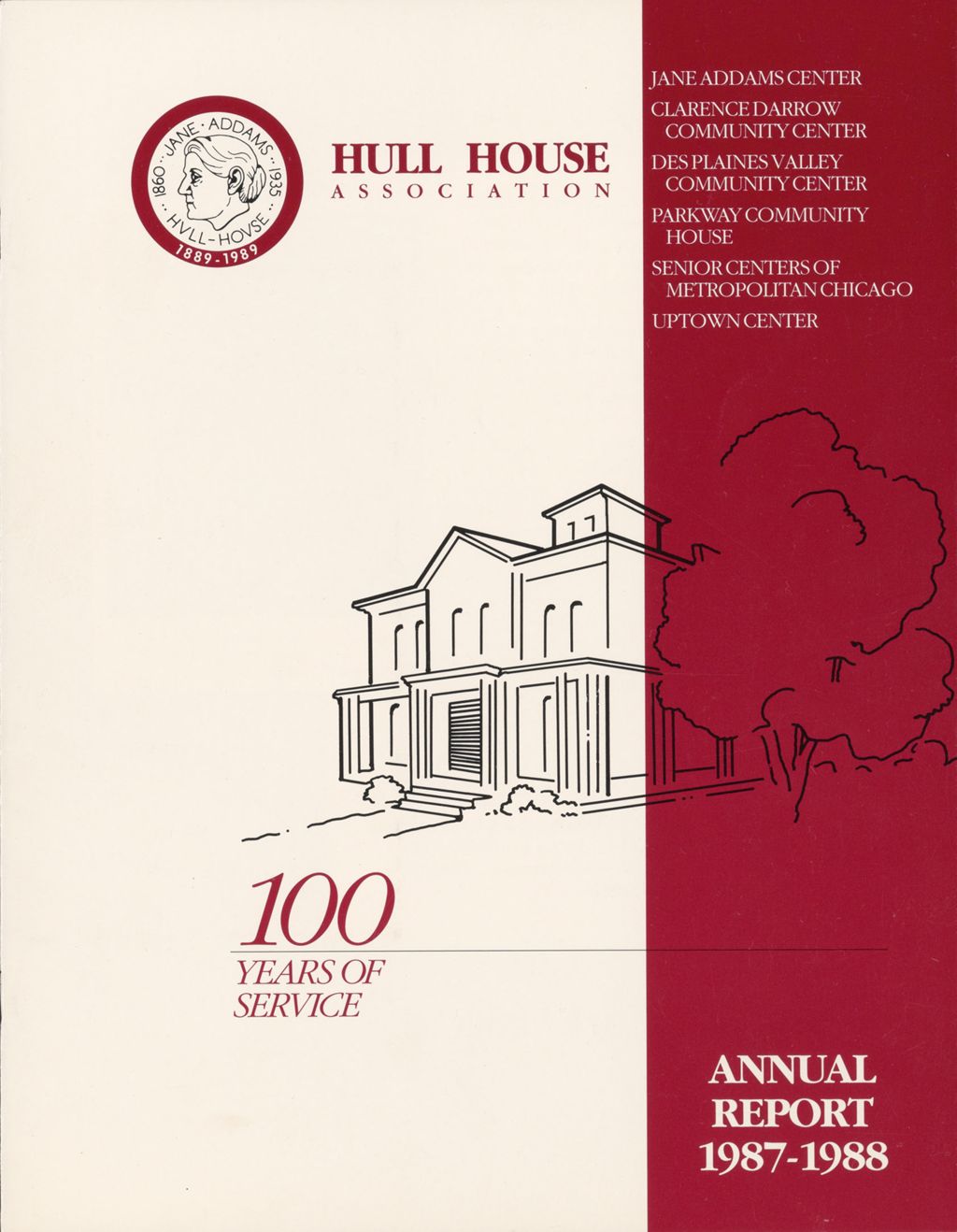 Miniature of Hull House Association, Annual Report, 1987-1988