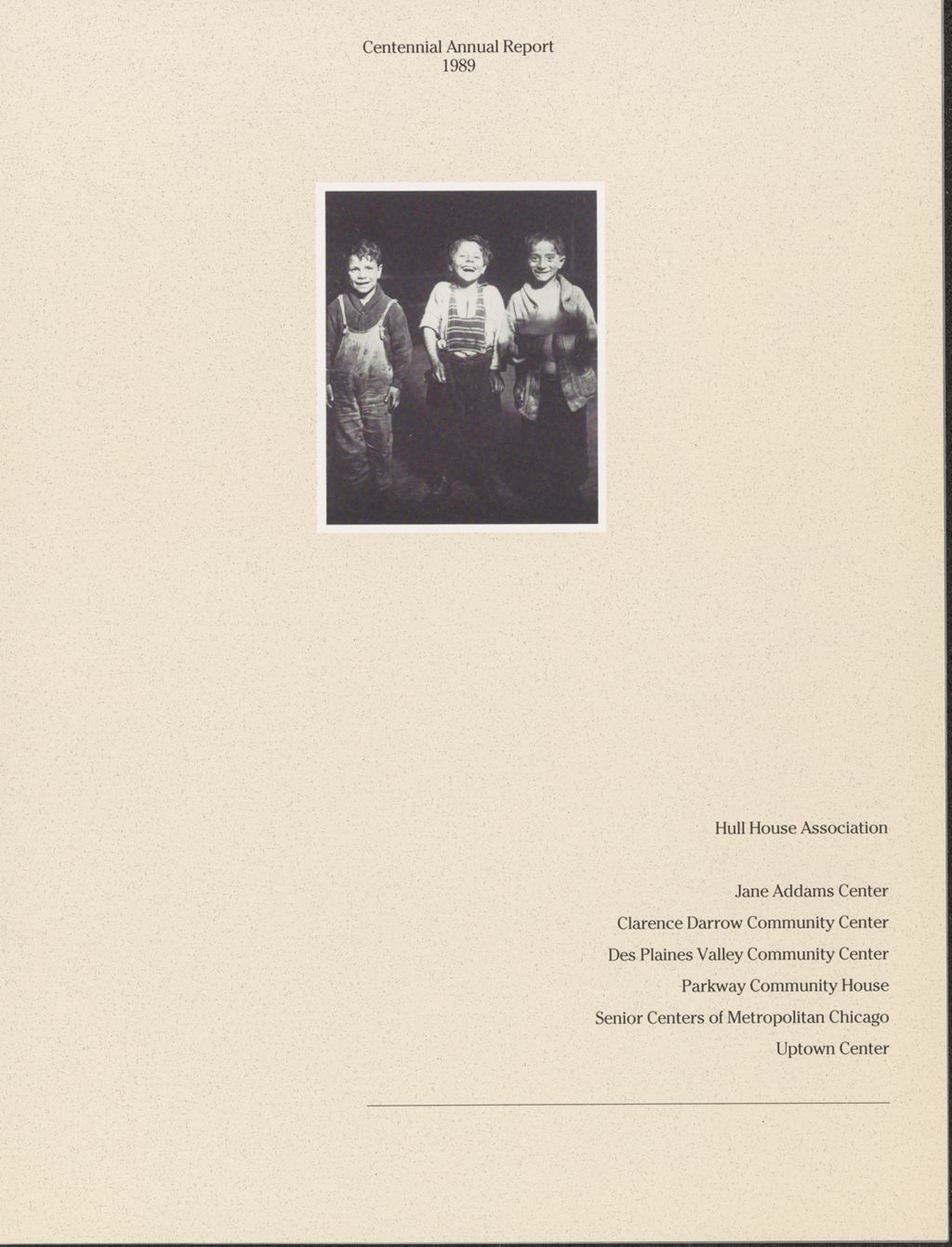 Miniature of Hull House Association, Annual Report, 1989