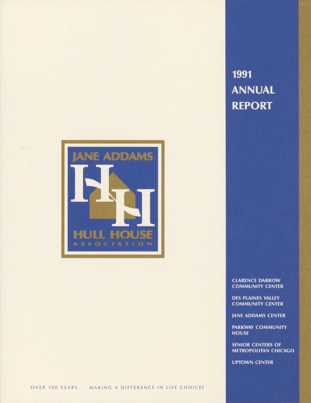 Miniature of Hull House Association, Annual Report, 1991