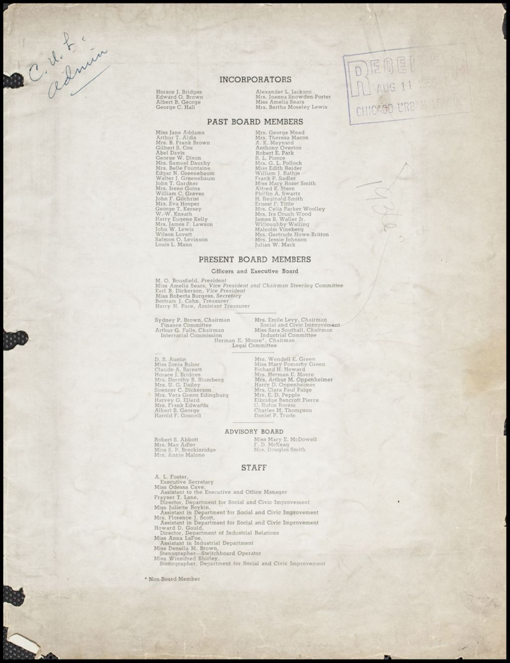 Miniature of Chicago Urban League report, 1936 (Folder I-12)