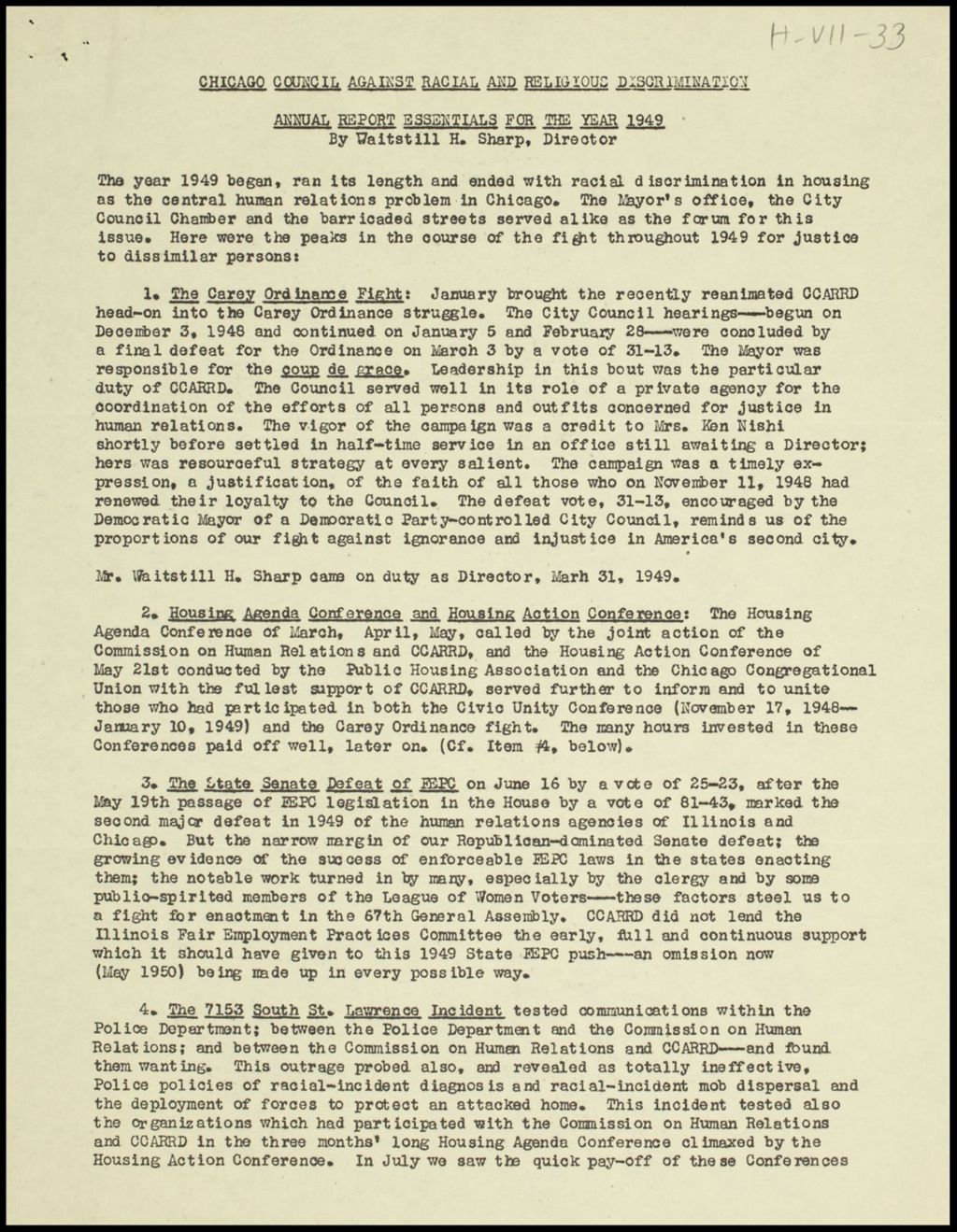 Miniature of Chicago Council Against Racial and Religious Discrimination, 1949-1953 (Folder I-2637)