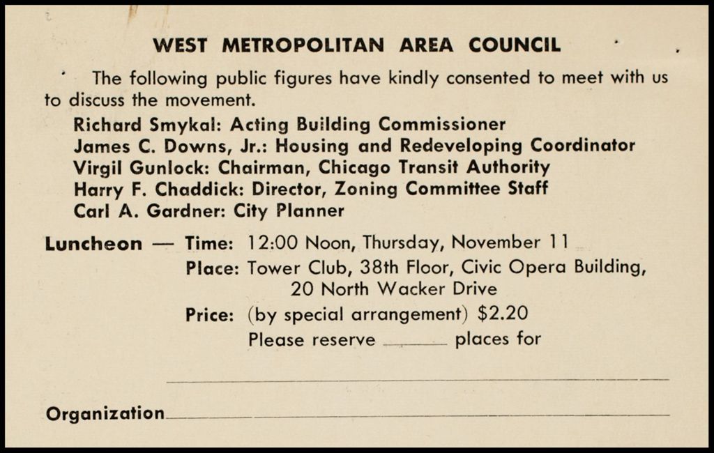Miniature of Westside Planning Council, 1954-1955 (Folder I-2678)