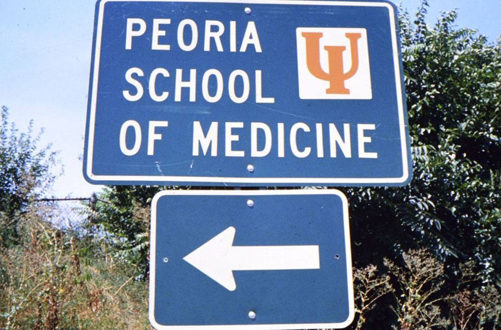 Miniature of Peoria School of Medicine sign