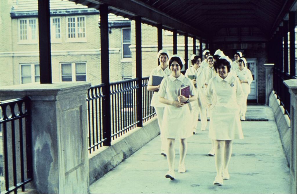 Miniature of Nursing students walking