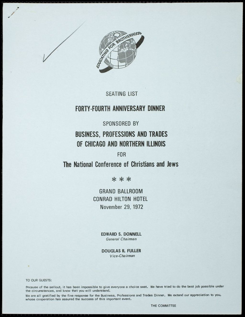 Miniature of National Conference of Christians and Jews, 1972 (Folder I-3007)