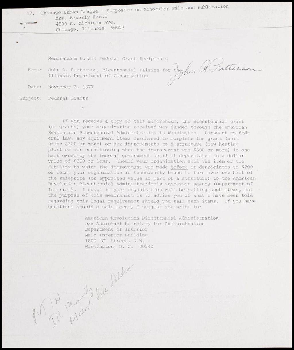 Miniature of Illinois Minority Bicentennial Symposium, 1976 (Folder I-3174)