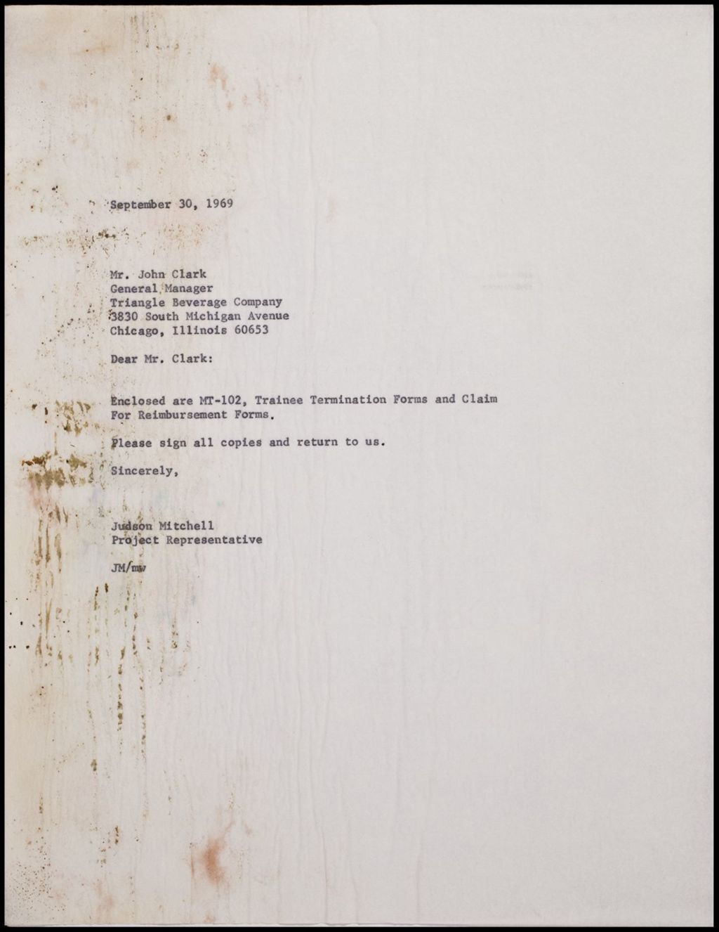 Miniature of Job Development - Correspondence, 1968 (Folder II-141)