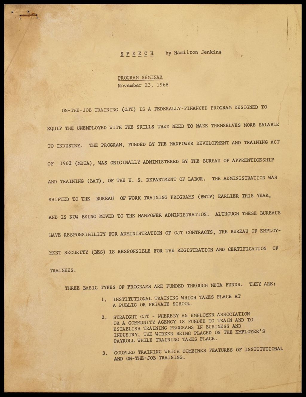 General Reports, 1968 (Folder II-136)