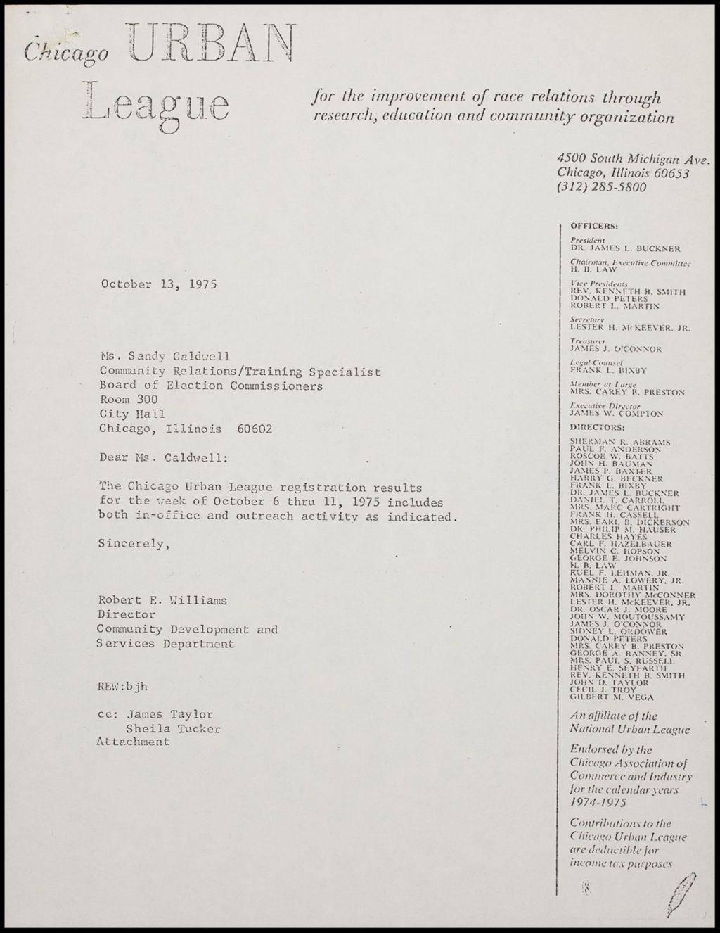 Miniature of Voter Registration, 1975 (Folder II-2079)