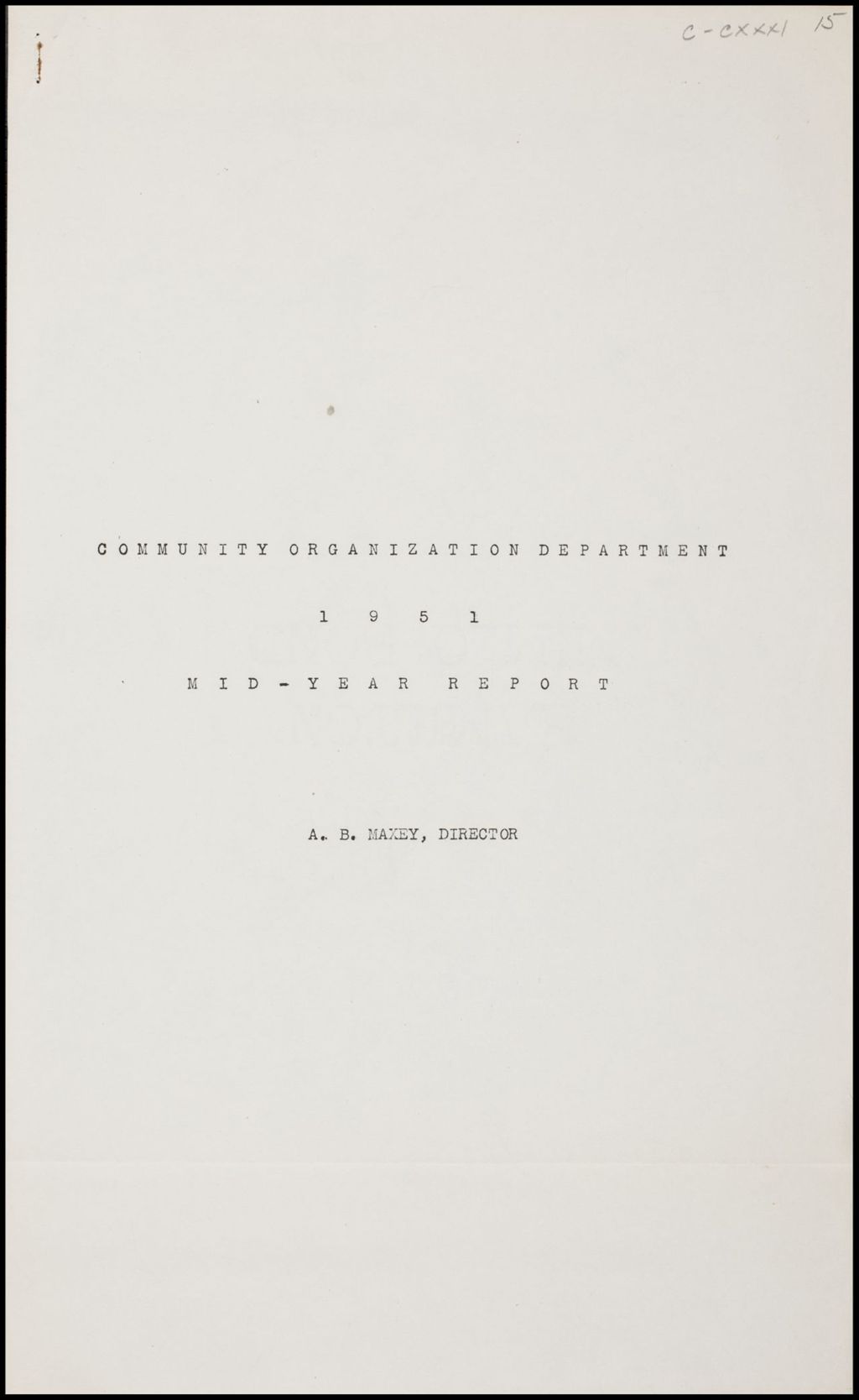 Miniature of Annual Reports, 1951-1954 (Folder II-2182)