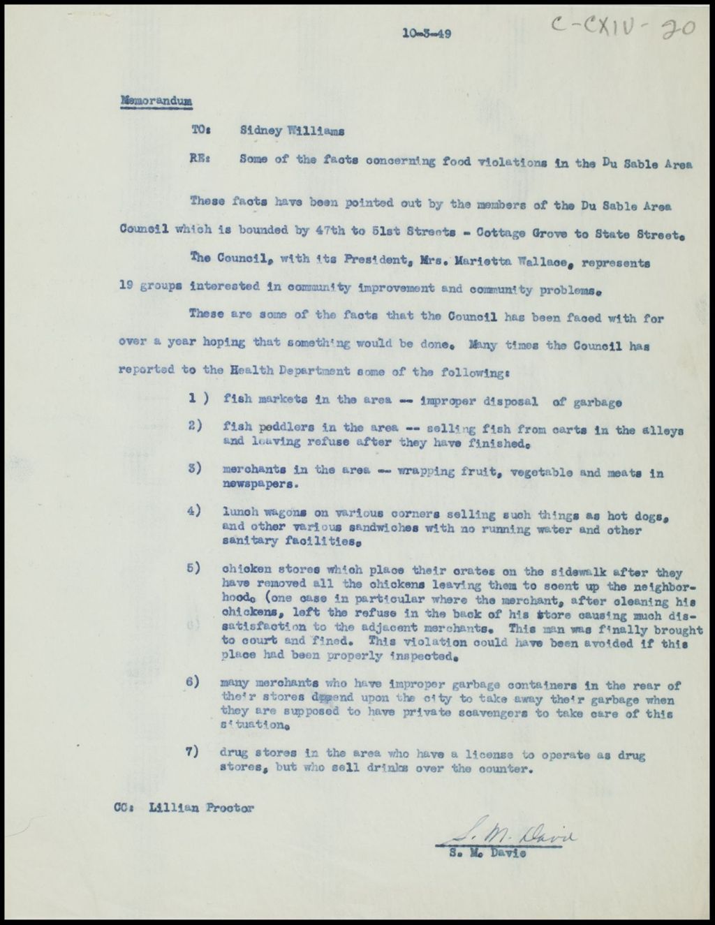 Memoranda, 1949-1950 (Folder II-2181)