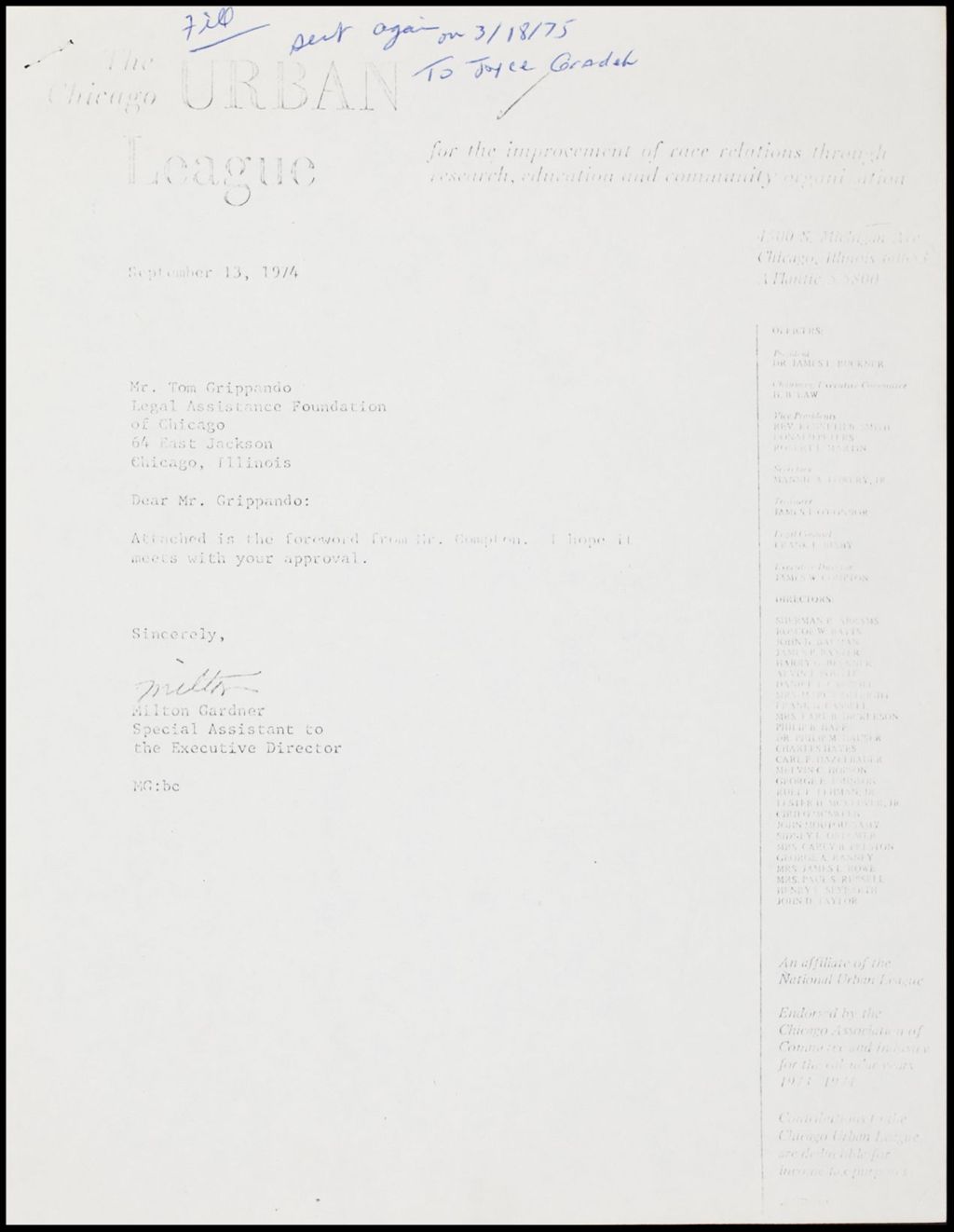 Legal Assistance, 1975 (Folder II-2165)