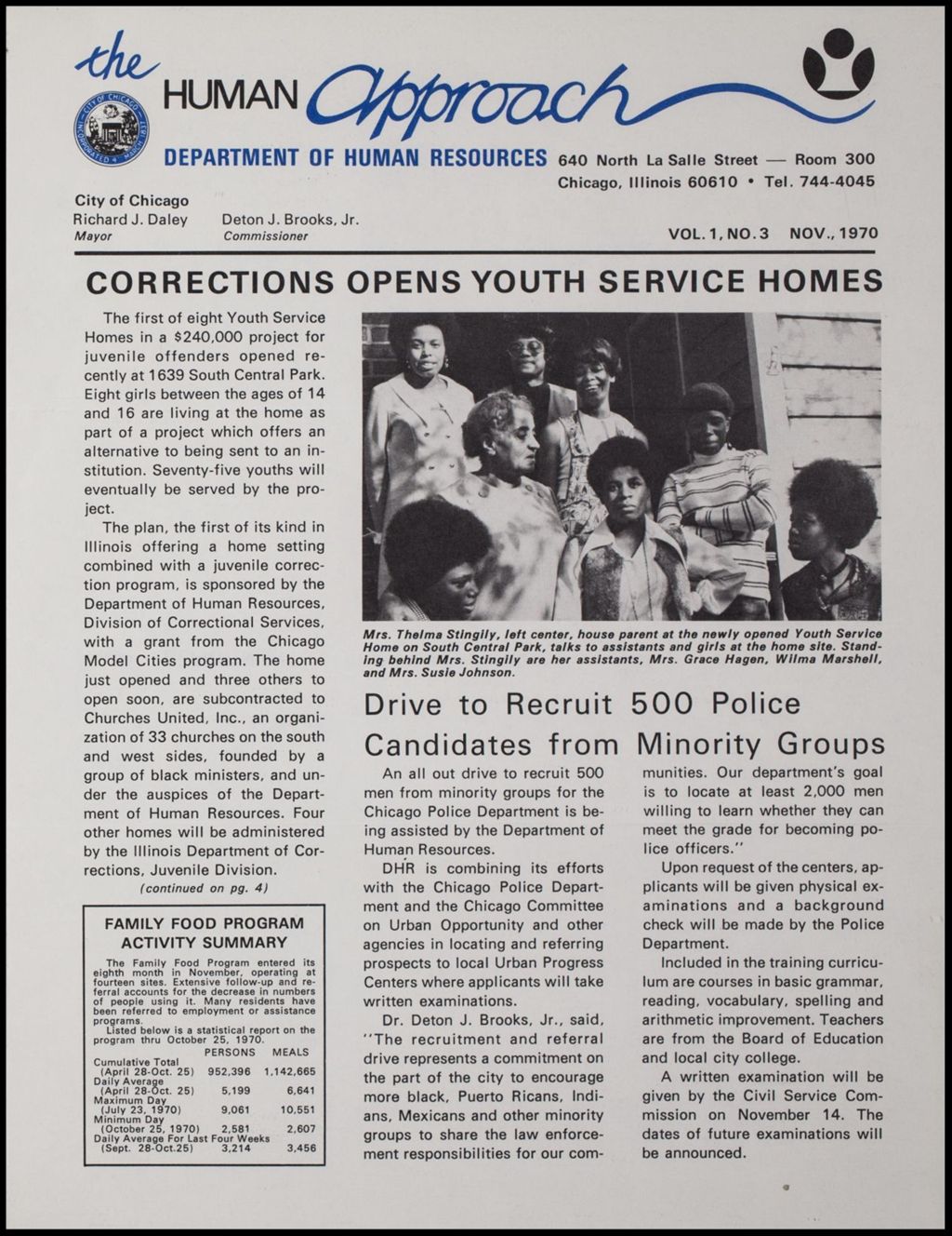 Reports Youth Crime Human Recourses, 1966-1970 (Folder III-1854)
