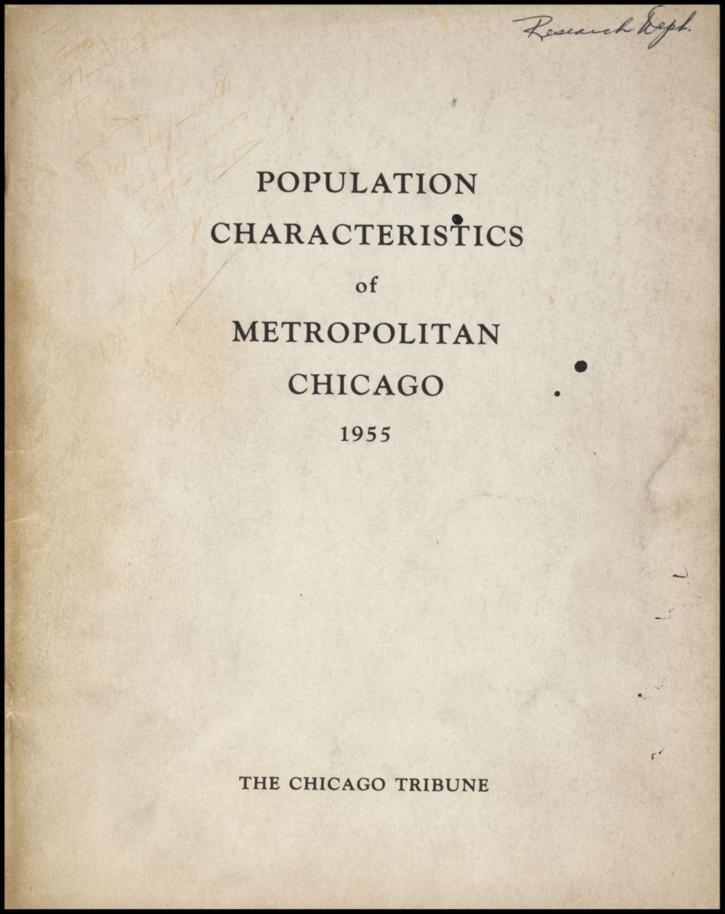Miniature of US Census Population and Economic Census, 1950-1960 (Folder III-275)