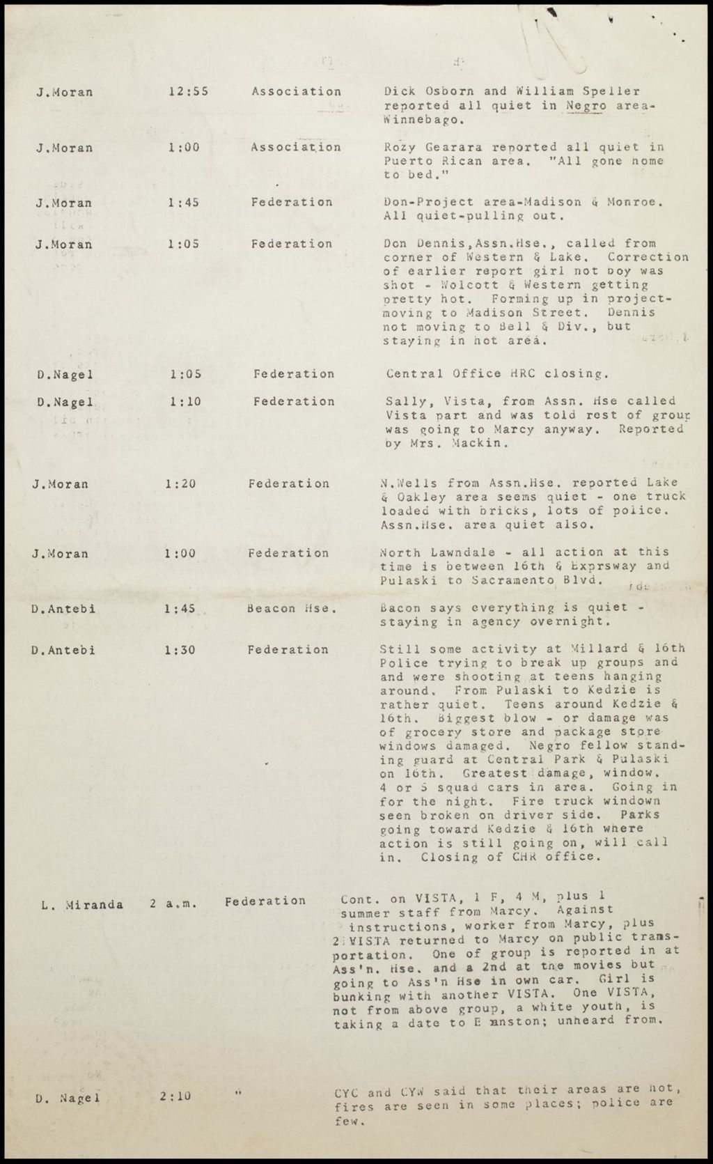 Miniature of Reports on Racial Violence, 1964-1968 (Folder III-1816)