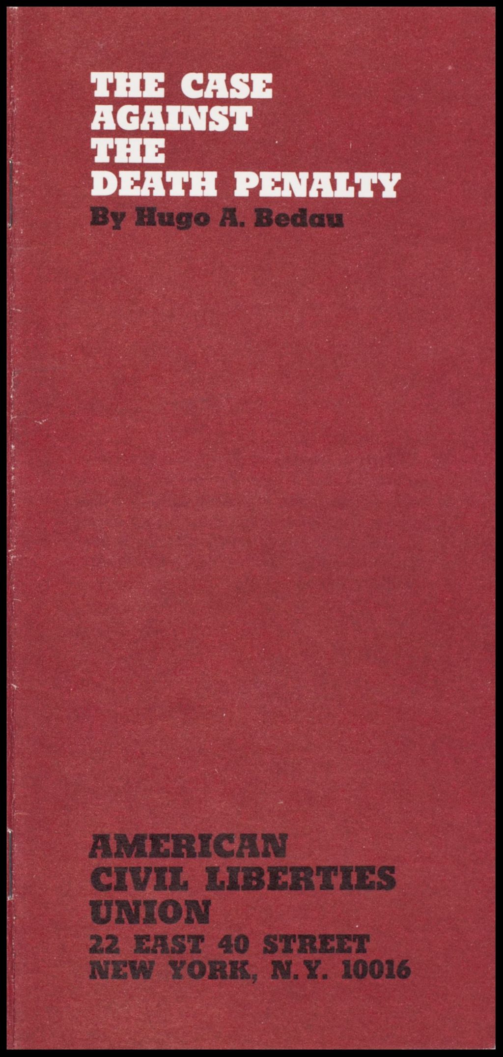 Miscellaneous Pamphlets Criminal Justice, 1975-1976 (Folder III-1941)