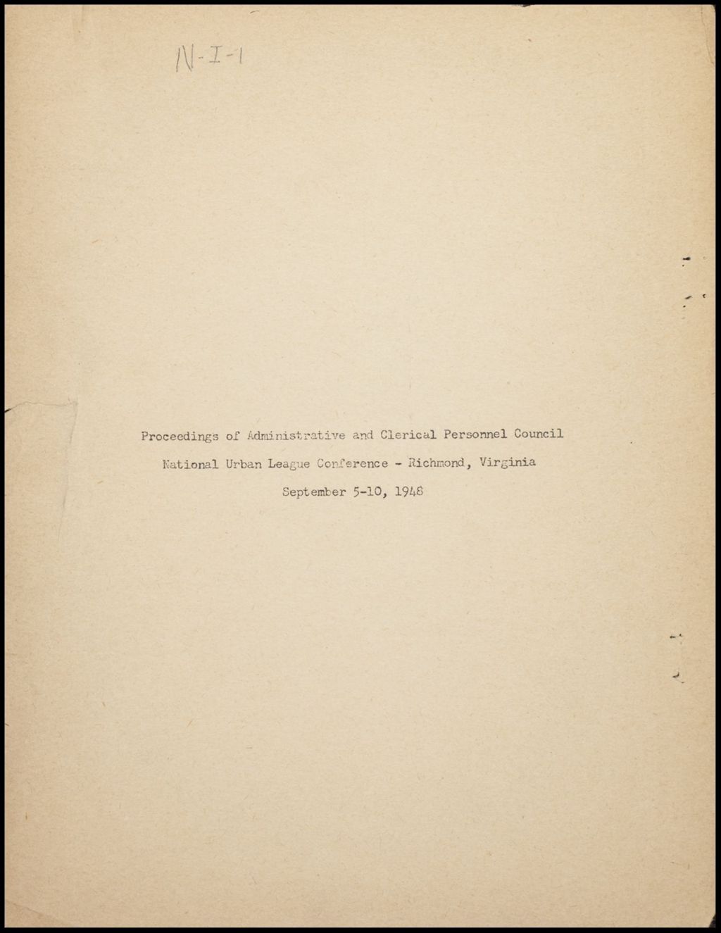 Report on the 215-219 East 31 Street Building, 1949 (Folder III-2448)