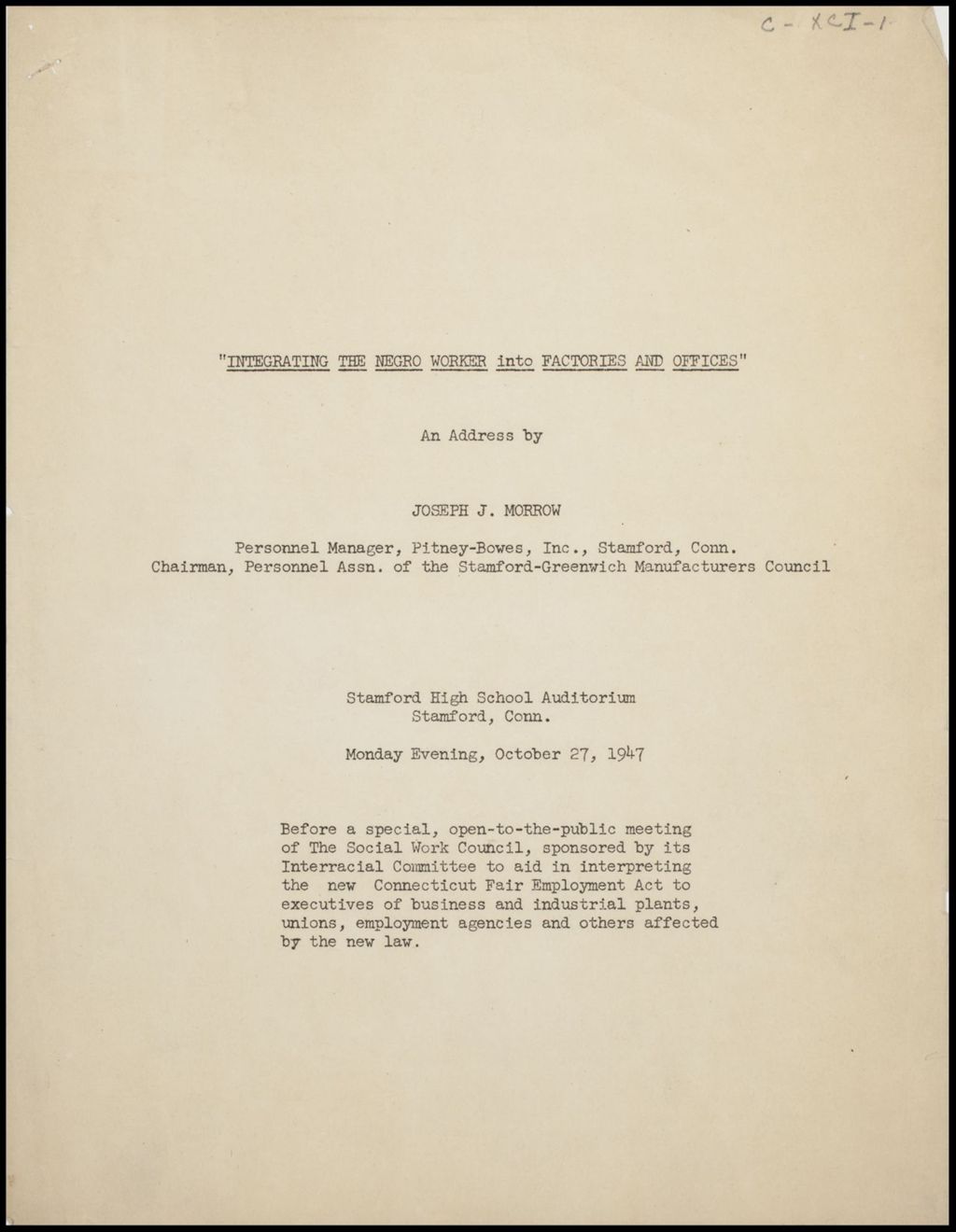 Miniature of National Administrative and Clerical Council Reports, 1948-1955 (Folder III-2447)