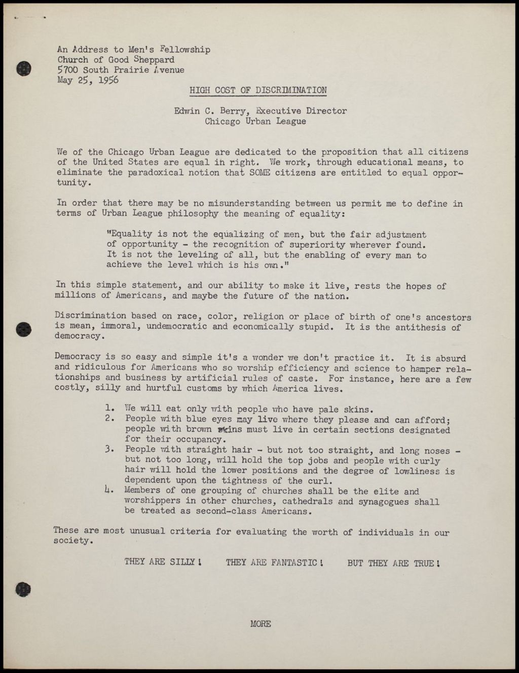 Research Miscellaneous Reports, 1956-1964 (Folder III-2455)