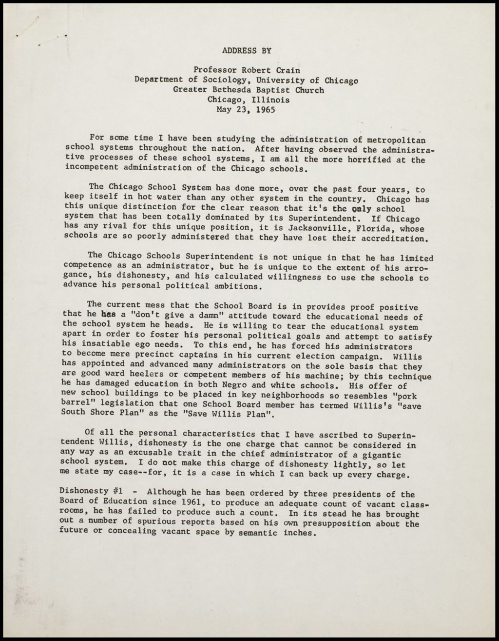 Miniature of Papers on Policy Making, 1964 (Folder III-2471)