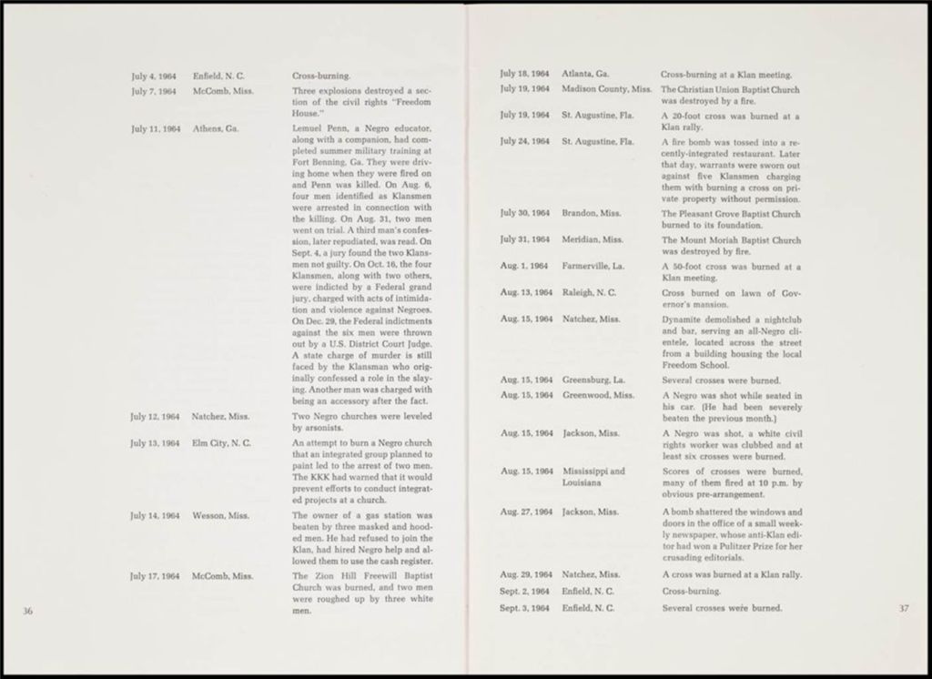 Miniature of KKK Report, 1966 (Folder III-2482)