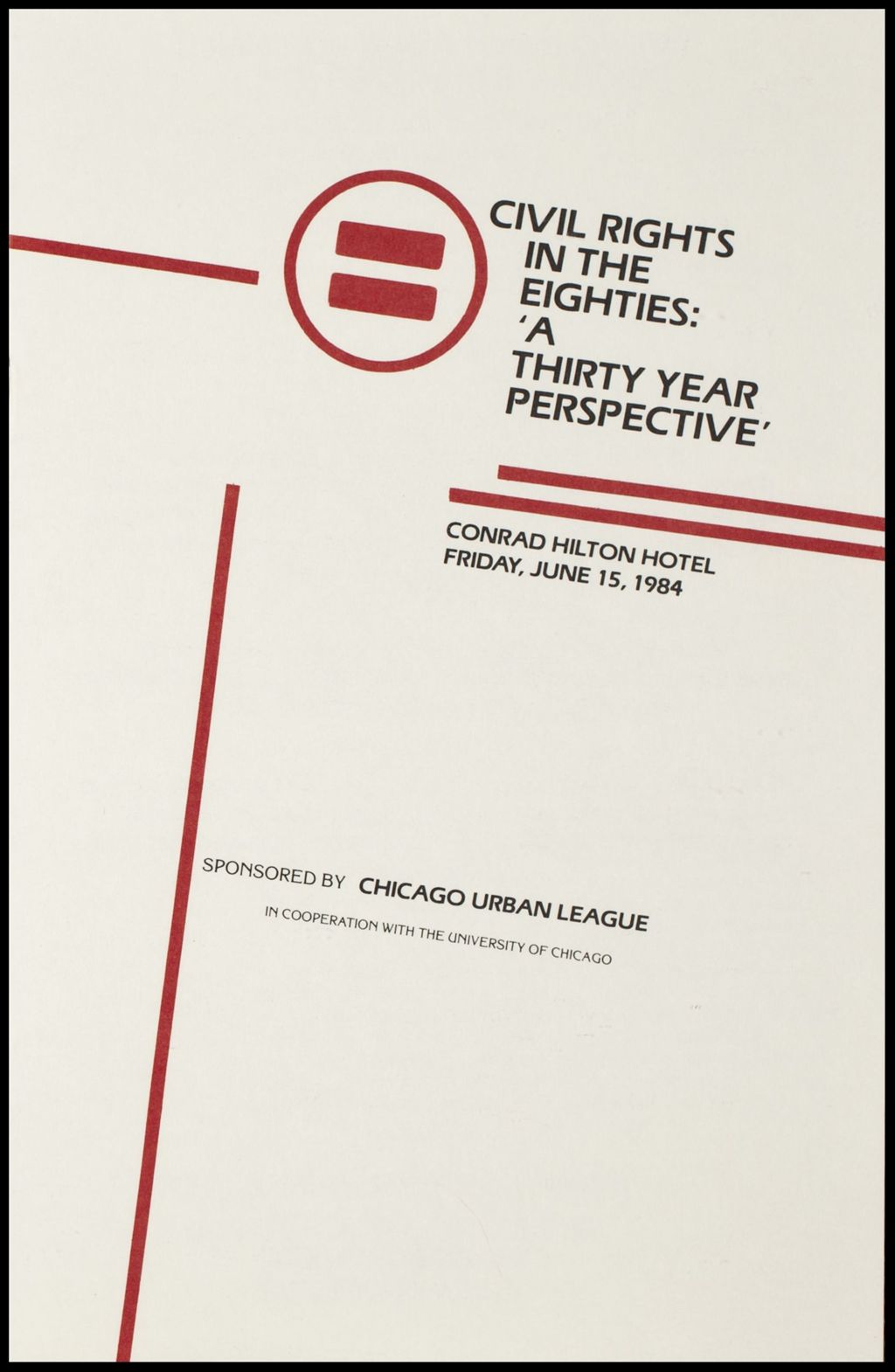 Miniature of Civil Rights Material, 1984 (Folder III-2953)