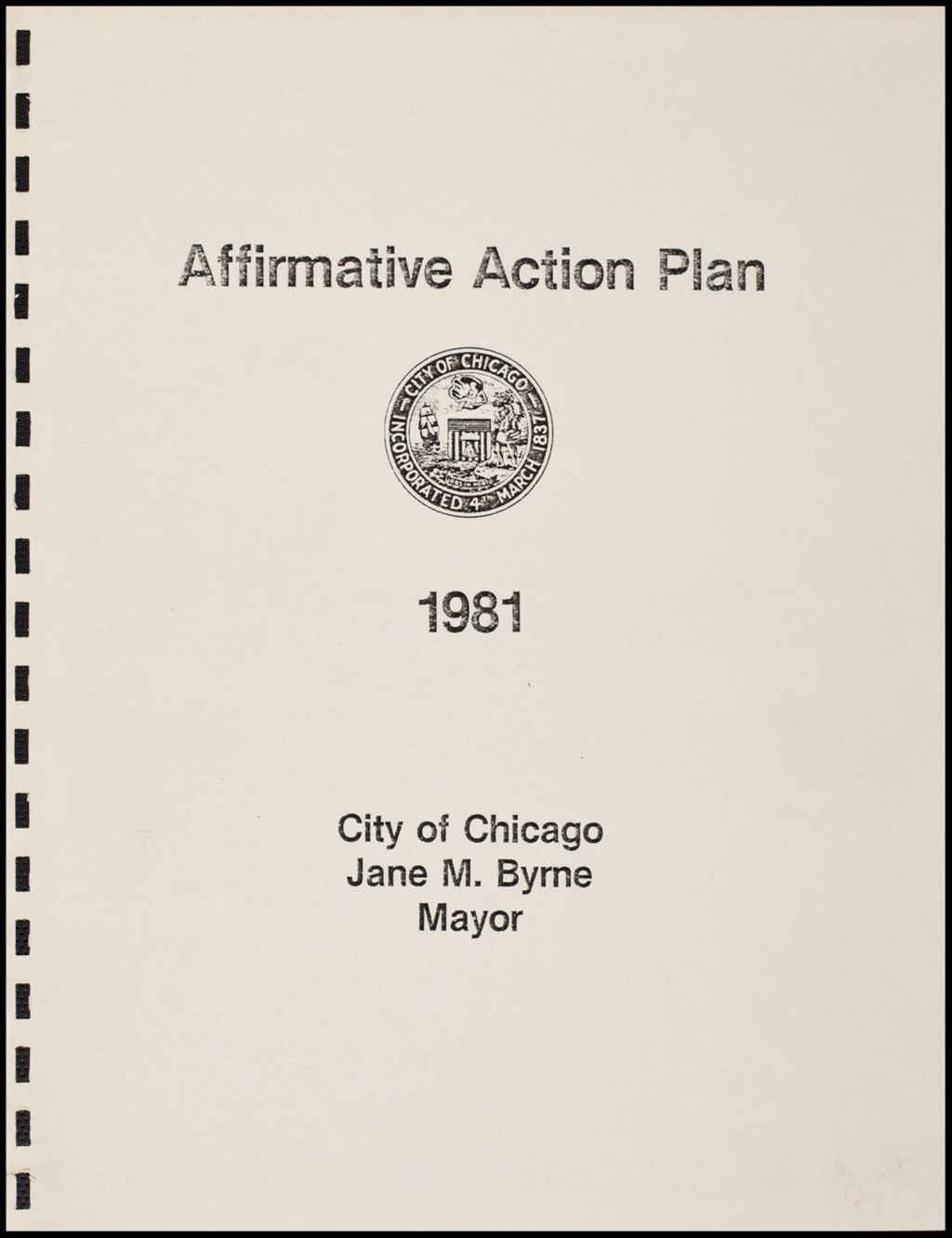 Civic Coalition, 1981 (Folder III-2949)