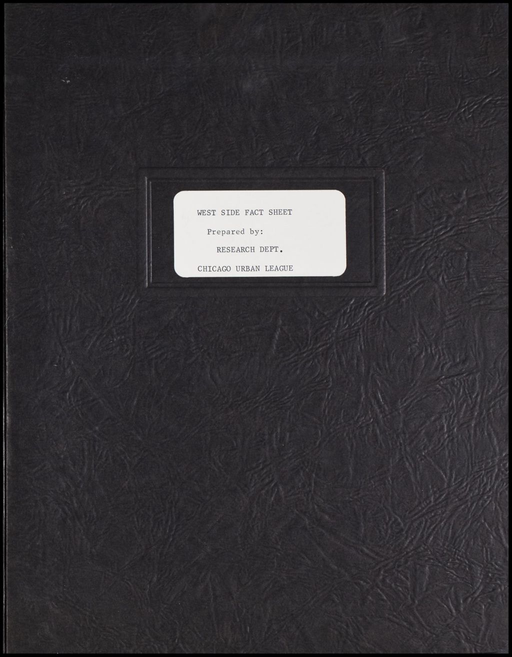 Miniature of West Wide Fact Sheet, 1968 (Folder IV-695)