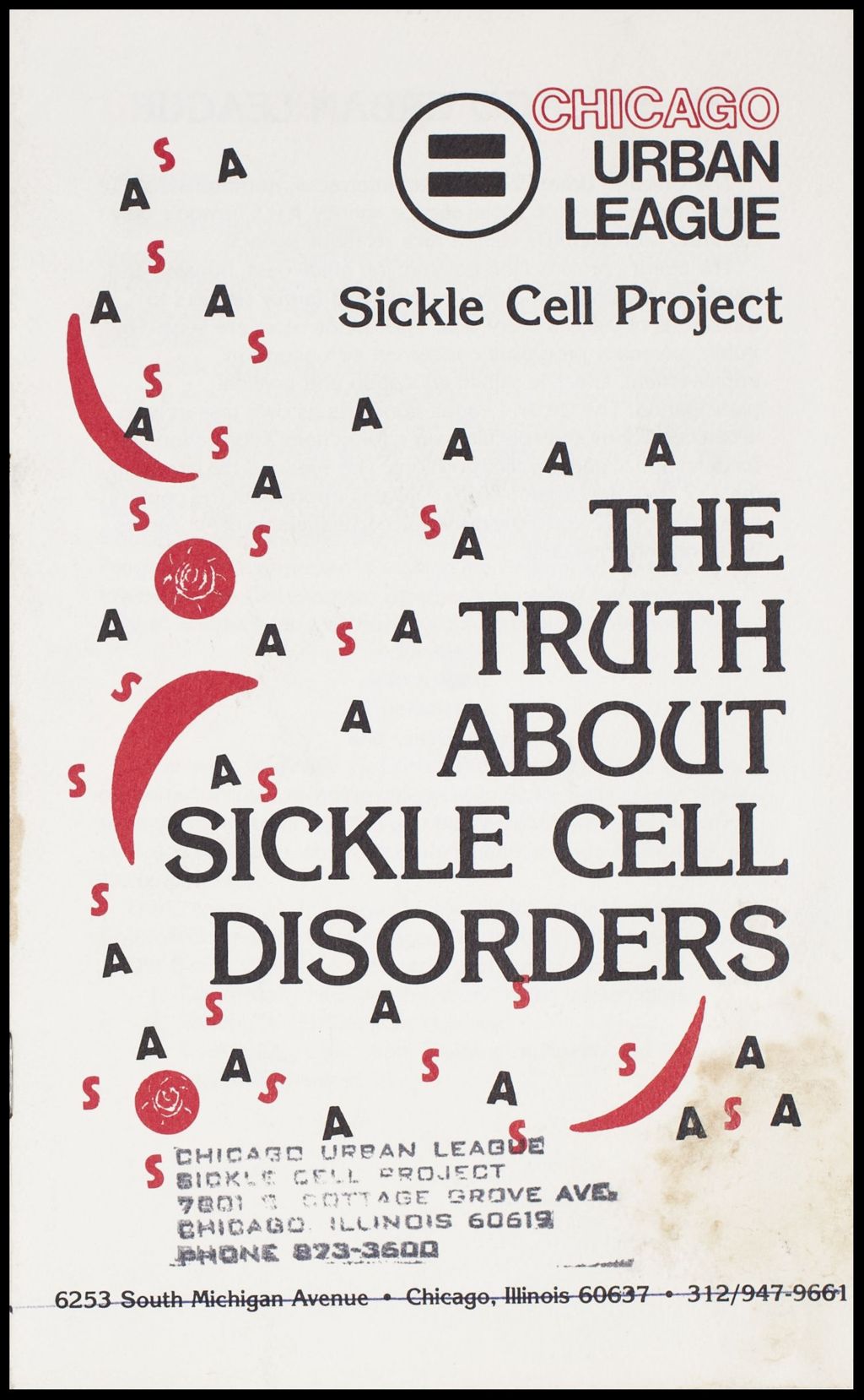Miniature of Sickle Cell Pamphlet, Undated (Folder IV-692)