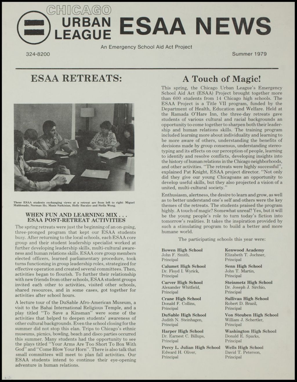 CUL "ESAA News", 1979 (Folder IV-734)
