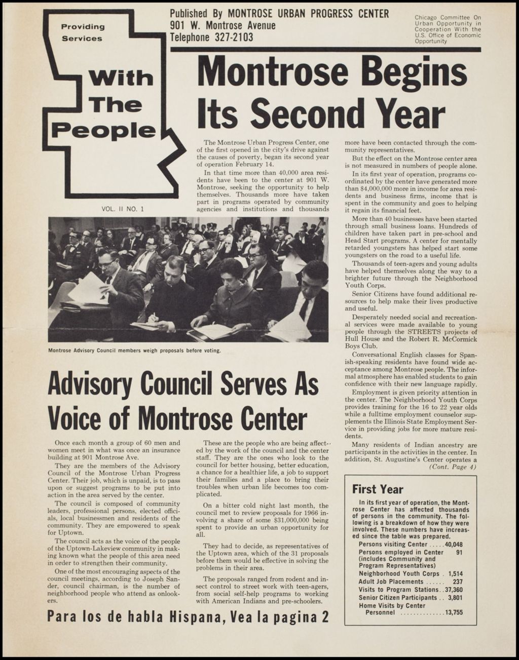 Newsletter "With the People", 1966 (Folder IV-761a)