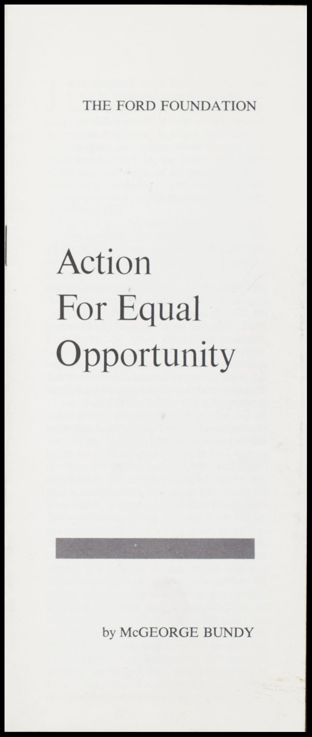 Equal Opportunity, 1966 (Folder IV-761)