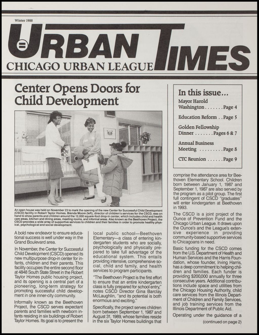 Miniature of Urban Times, 1987-1988 (Folder IV-749)